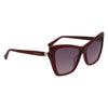 Longchamp – Rote Acetat-Sonnenbrille