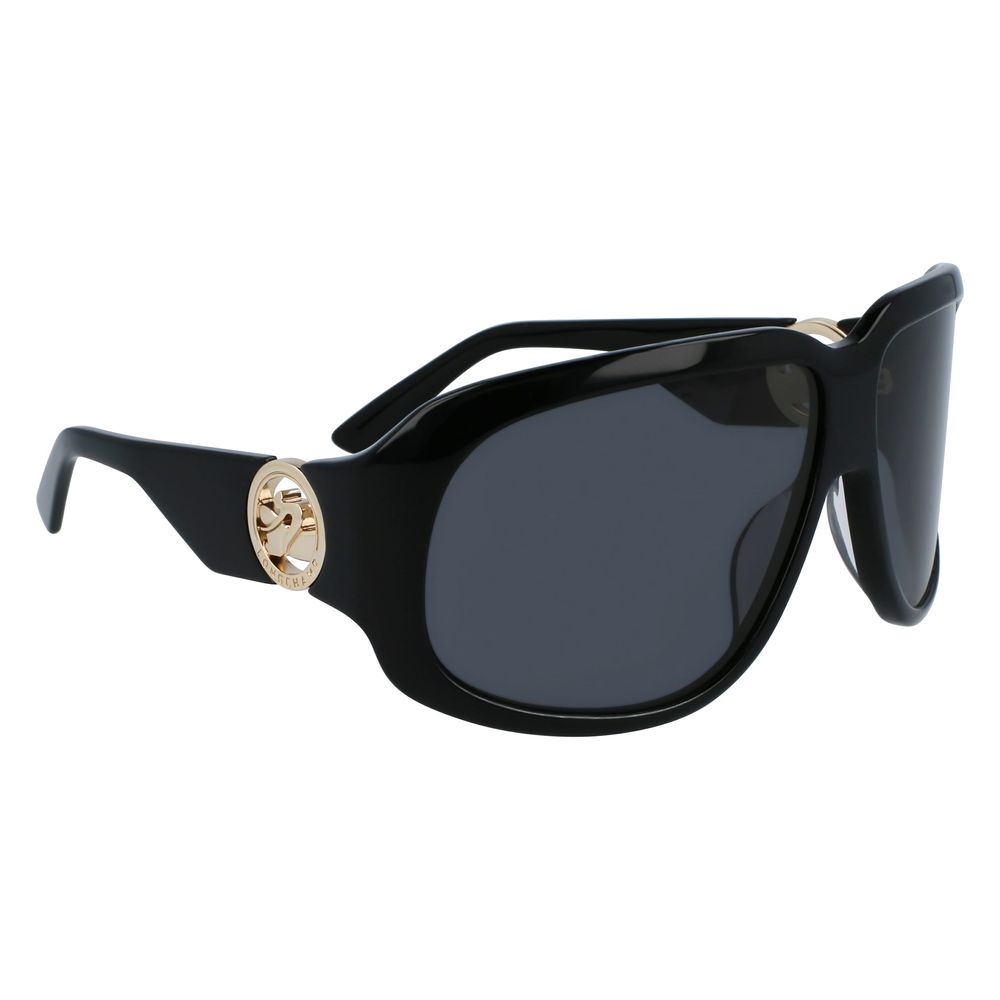 Longchamp – Schwarze Acetat-Sonnenbrille