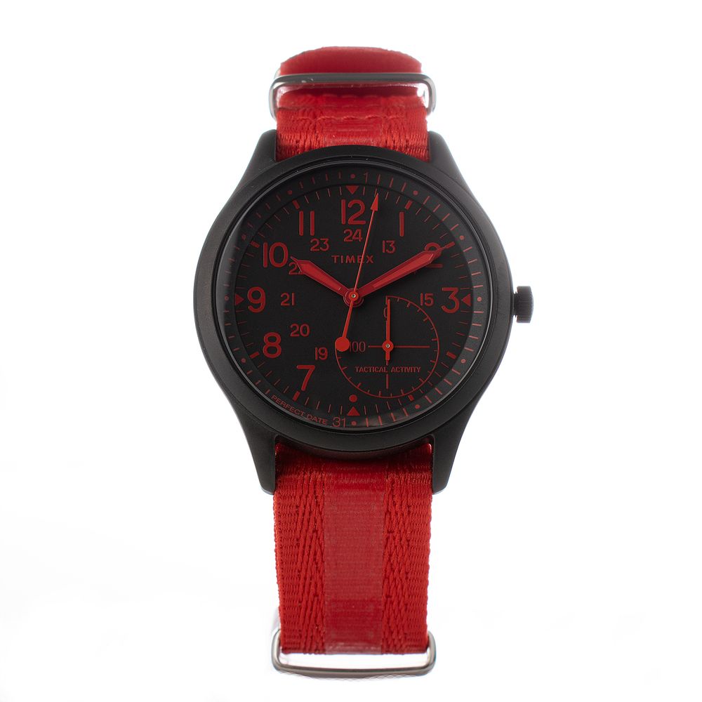 Timex Sportuhr aus rotem Nylon