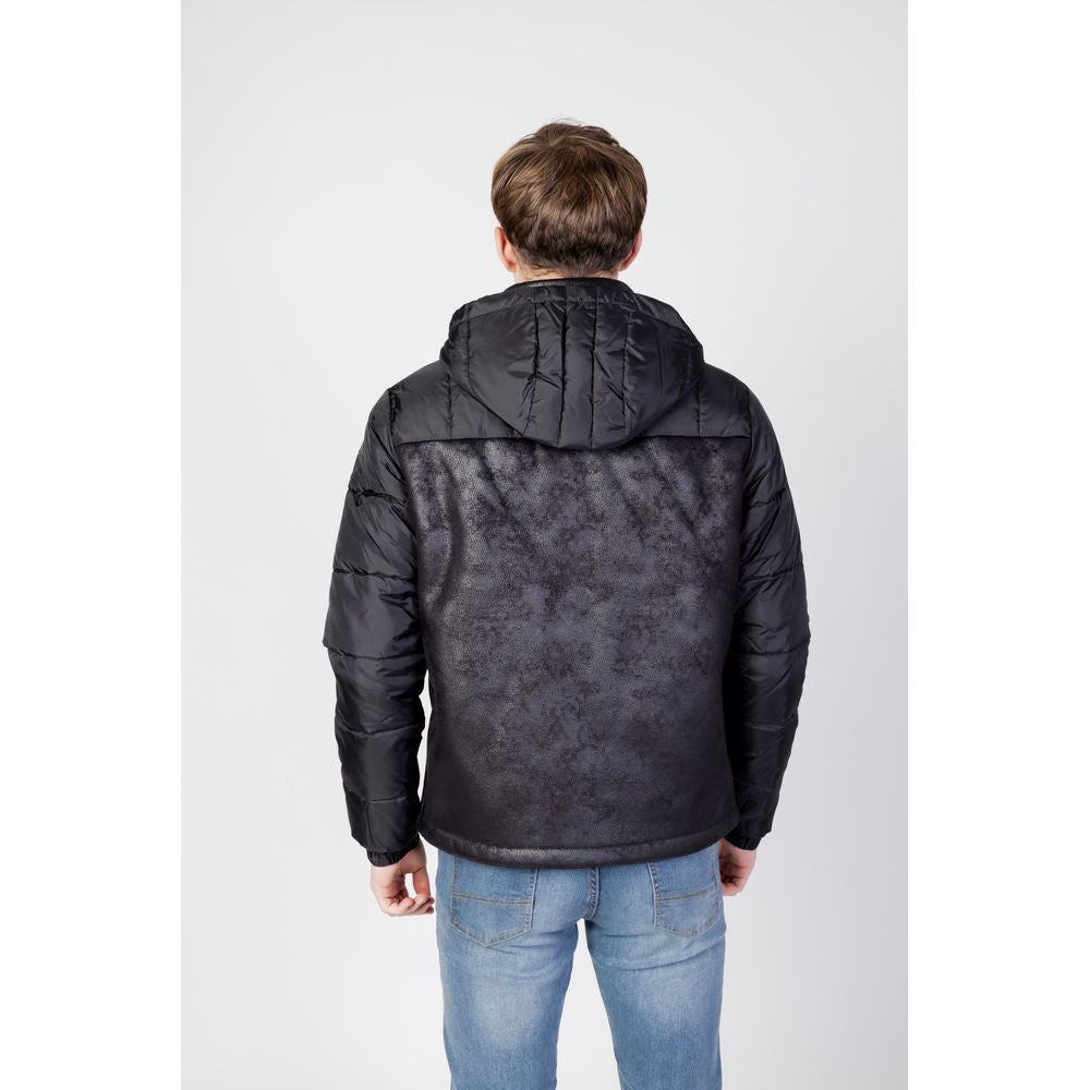 EA7 Emporio Armani Schwarze Polyester-Shelljacke