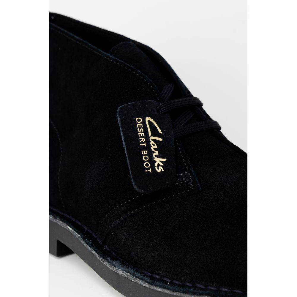 Clarks Schnürstiefel aus schwarzem Leder