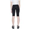 Icon Black Cotton Bermuda Shorts