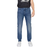 Hugo Boss Blue Cotton Relaxed Fit Jeans