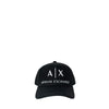 Armani Exchange Schwarze Baumwollkappe (Baseballkappe)
