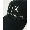 Armani Exchange Schwarze Baumwollkappe (Baseballkappe)