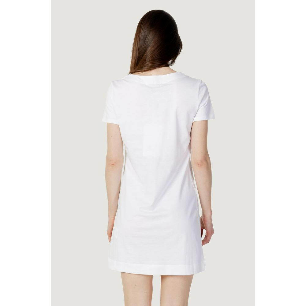 Robe en coton blanc Love Moschino
