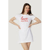 Robe en coton blanc Love Moschino