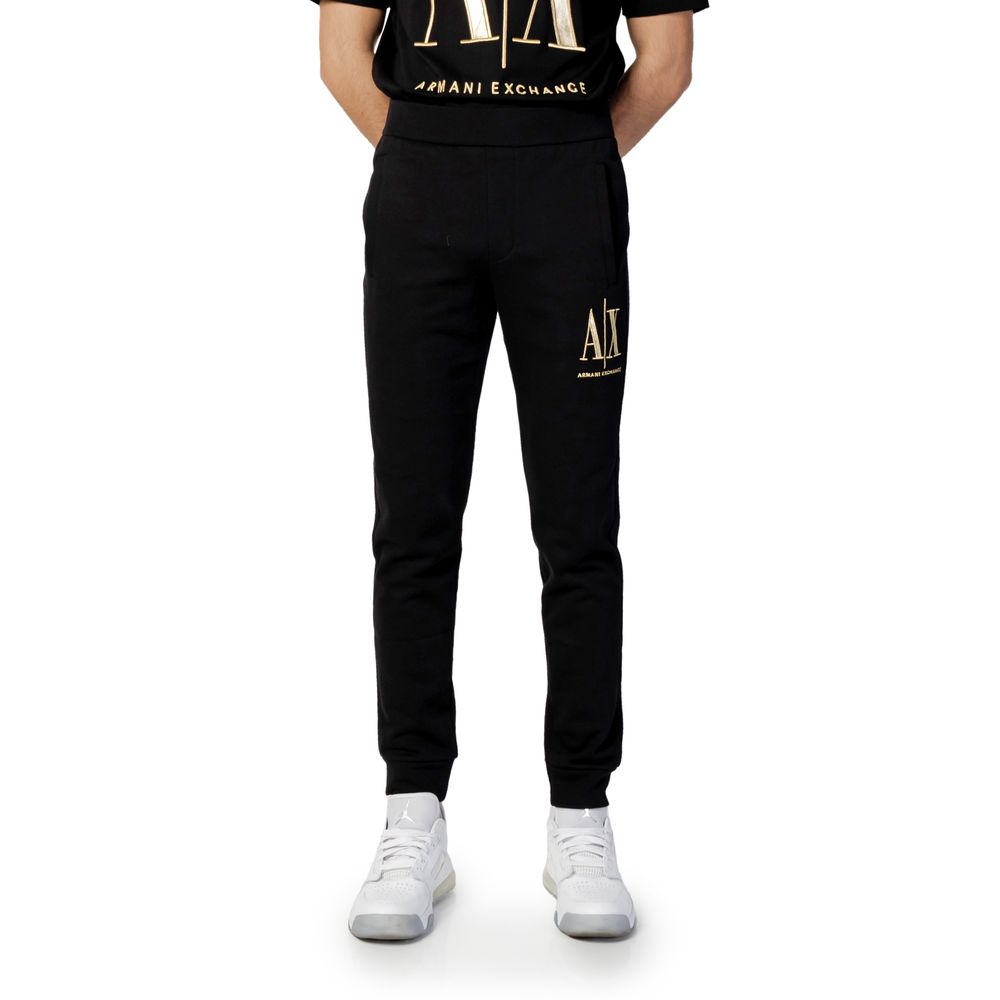 Armani Exchange Schwarze Baumwoll-Jogginghose (Trainingshose)
