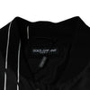 Blouson aviateur en nylon noir à pois et rayures Dolce &amp; Gabbana