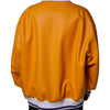 Dolce & Gabbana Orange White Full Zip Jersey Bomber Jacket