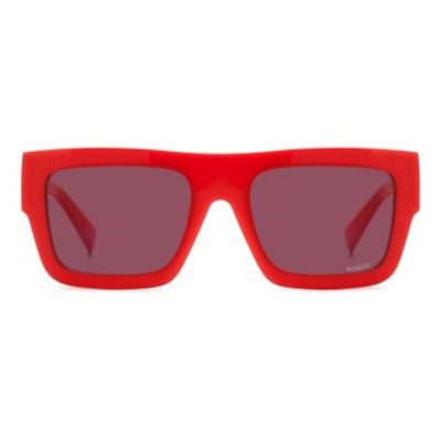 Missoni Red Plastic Sunglasses