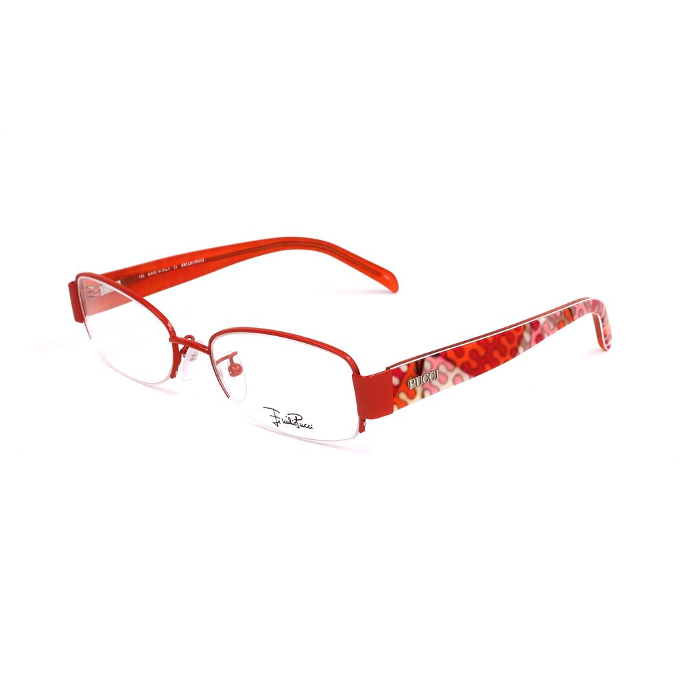 Emilio Pucci Brille aus orangefarbenem Metall (Gestell)