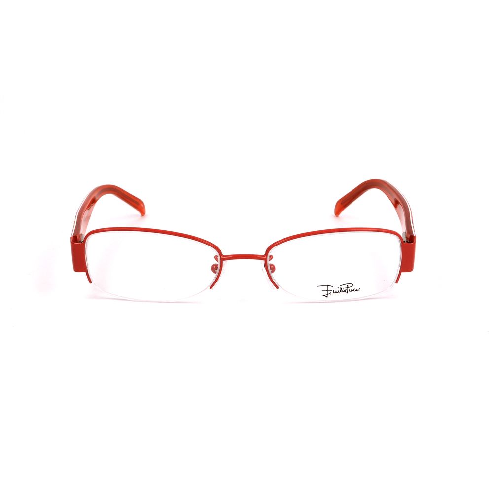 Emilio Pucci Brille aus orangefarbenem Metall (Gestell)