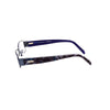 Emilio Pucci Brille aus blauem Metall (Gestell)