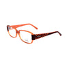 Emilio Pucci orangefarbene Kunststoffbrille (Gestell)