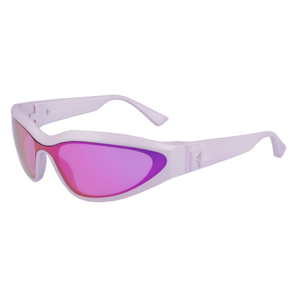 Karl Lagerfeld – Lilafarbene Sonnenbrille mit Spritzguss