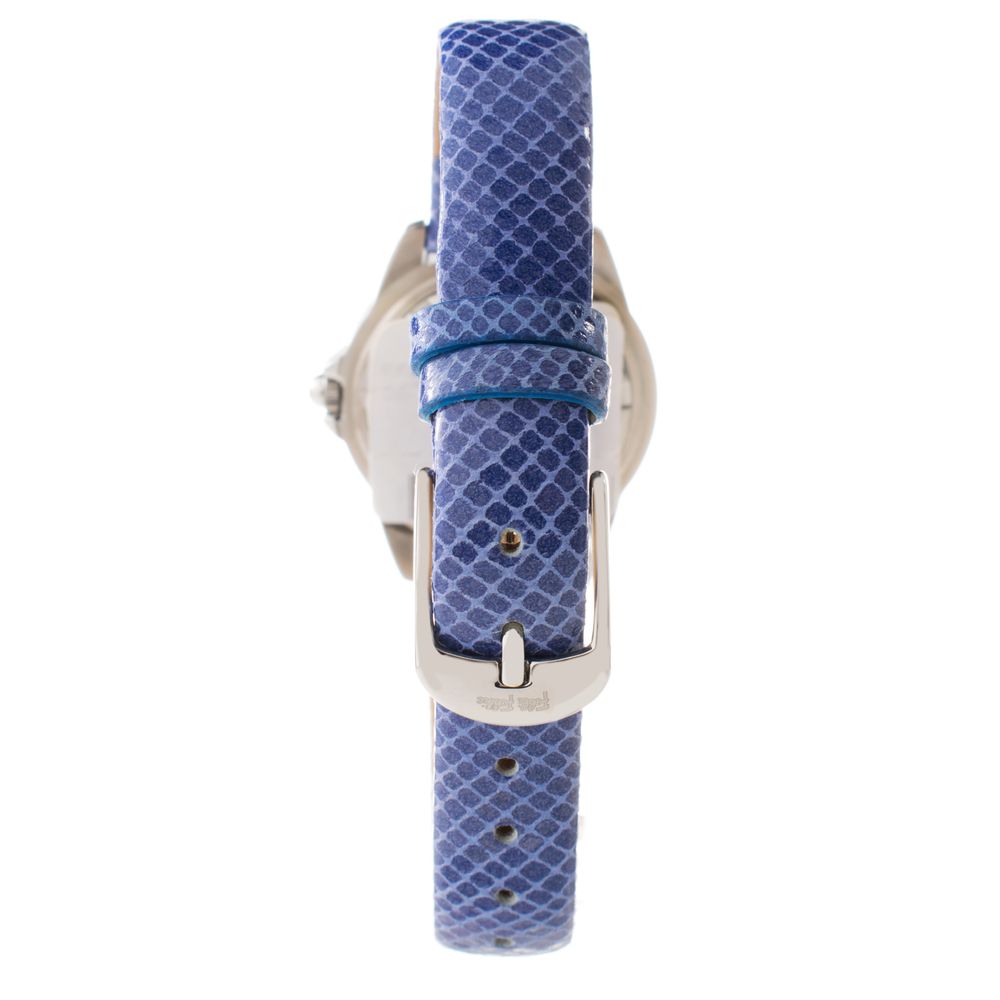 Folli Follie blaue Leder-Dresswatch