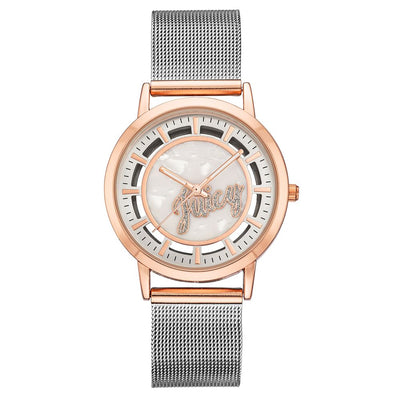 Juicy Couture Silver Stainless Steel Dress Watch