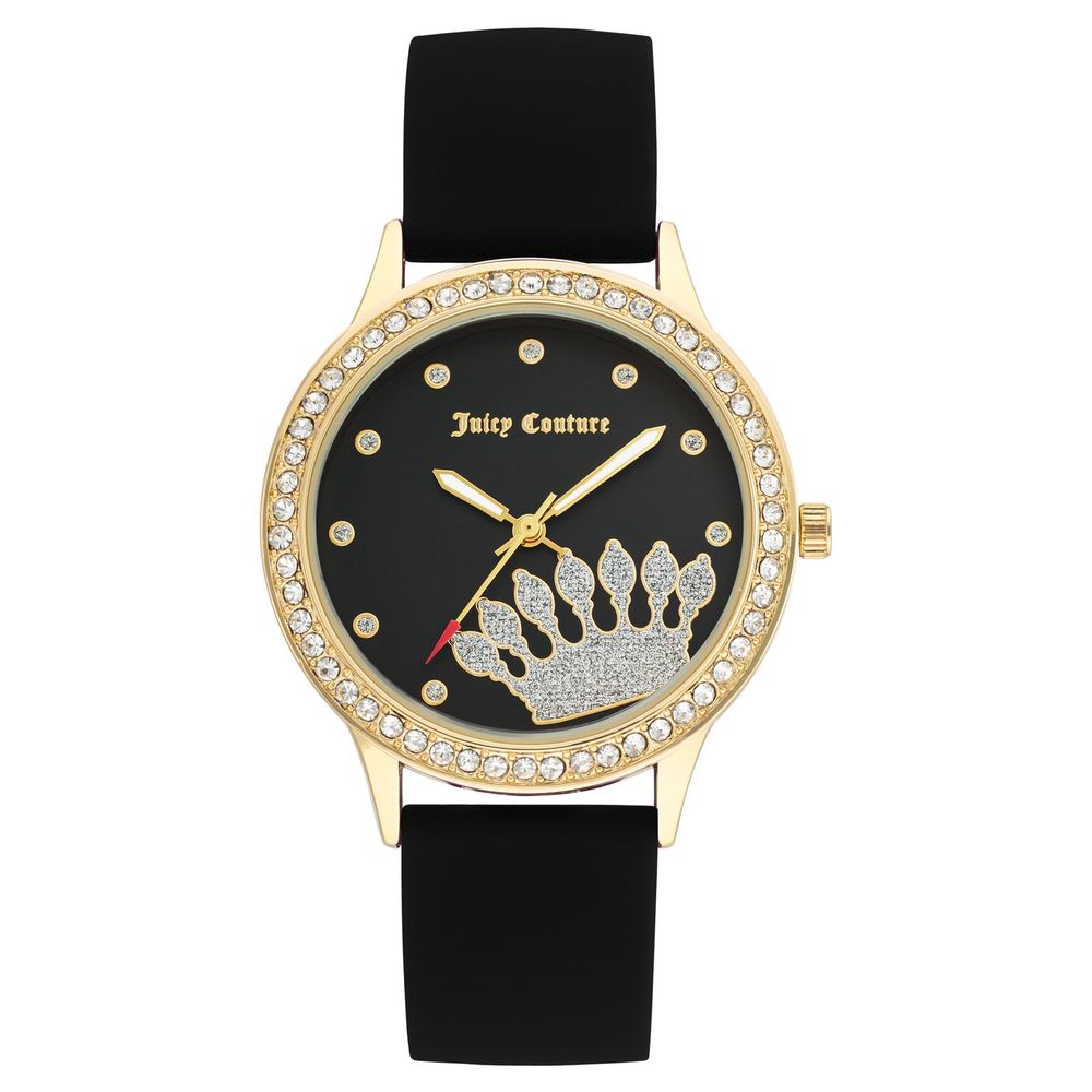Juicy Couture Schwarze Synthetik-Dresswatch
