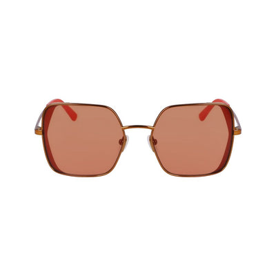 Karl Lagerfeld Orangefarbene Metallsonnenbrille