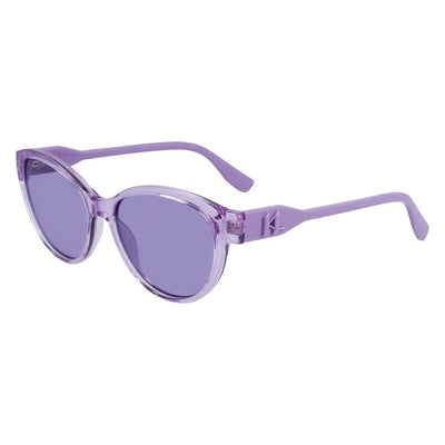 Karl Lagerfeld – Lilafarbene Sonnenbrille mit Spritzguss