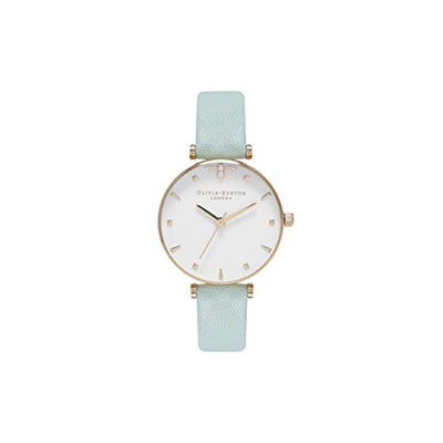 Olivia Burton Green Artificial Leather Dress Watch