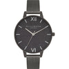 Olivia Burton Black Stainless Steel Dress Watch