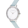 Olivia Burton Blue Artificial Leather Dress Watch