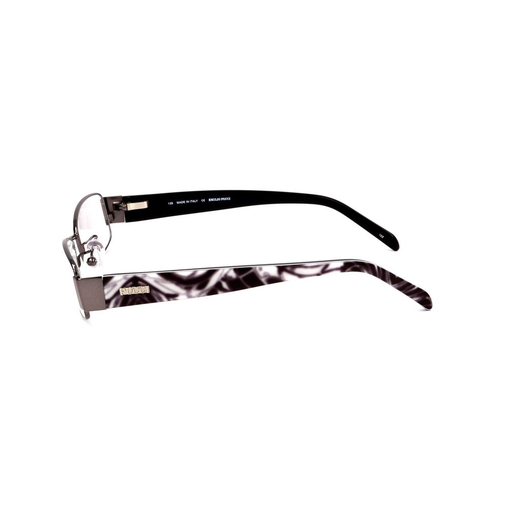 Emilio Pucci Brille aus grauem Metall (Gestell)