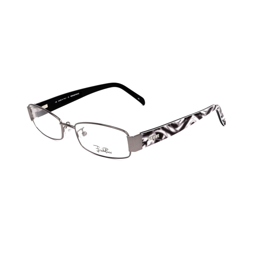 Emilio Pucci Brille aus grauem Metall (Gestell)