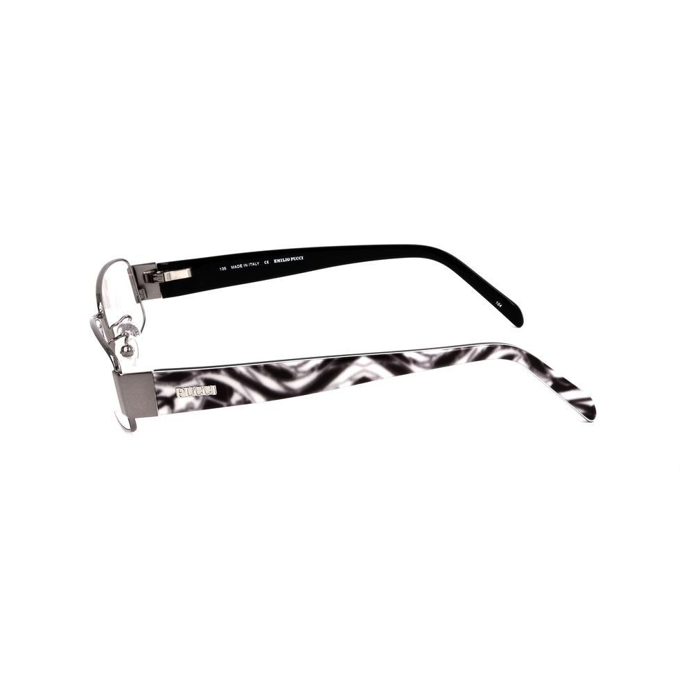 Emilio Pucci Brille aus grauem Metall (Gestell)