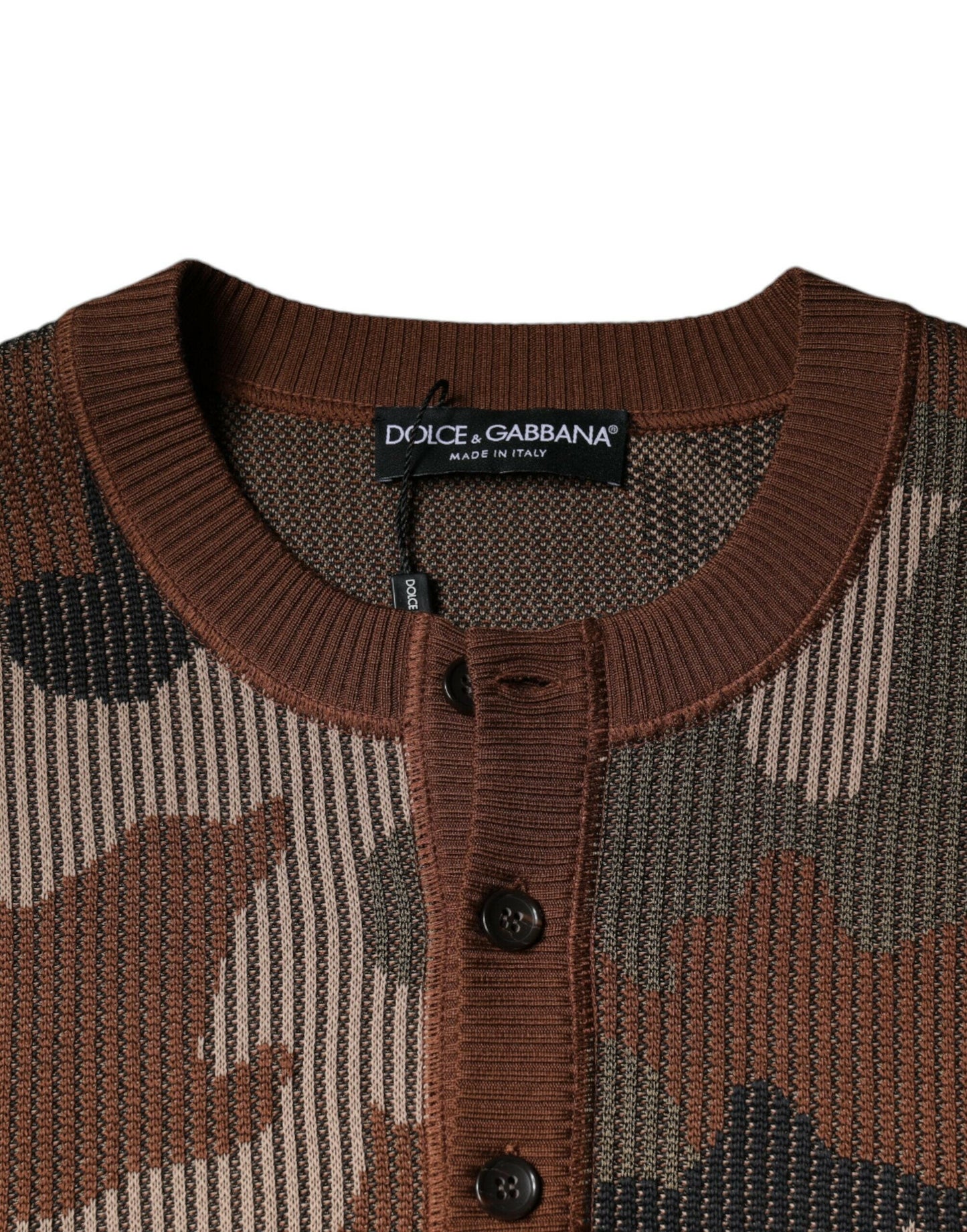 Pull camouflage multicolore Dolce &amp; Gabbana pour homme