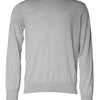 Pull ras du cou en laine gris clair Dolce &amp; Gabbana
