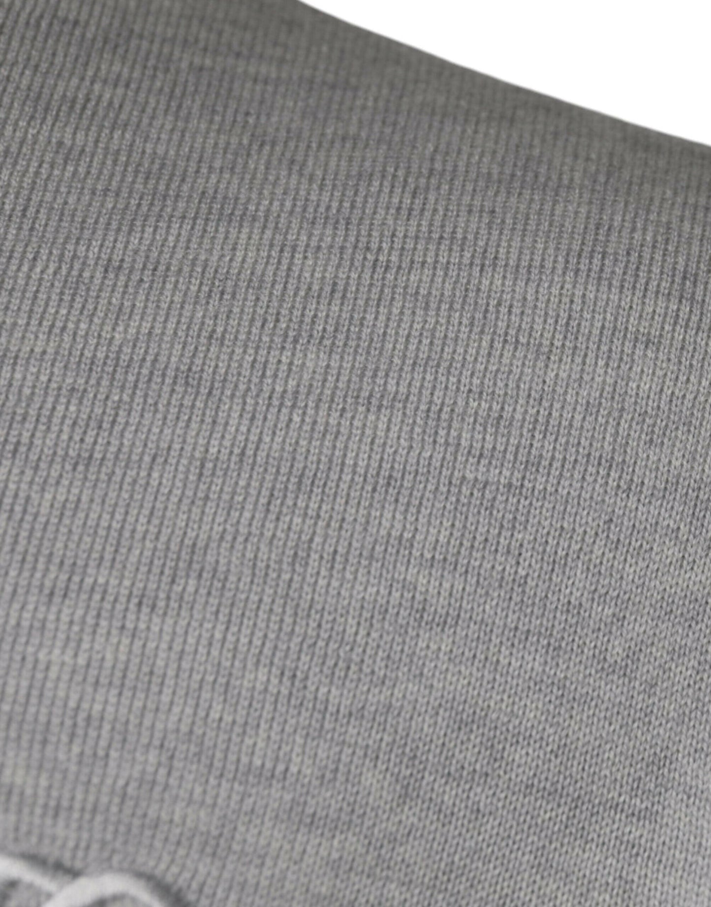 Pull ras du cou en laine gris clair Dolce &amp; Gabbana