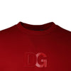Dolce &amp; Gabbana Kastanienbraunes Sweatshirt aus Baumwolle mit DG-Logo