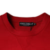 Dolce &amp; Gabbana Kastanienbraunes Sweatshirt aus Baumwolle mit DG-Logo