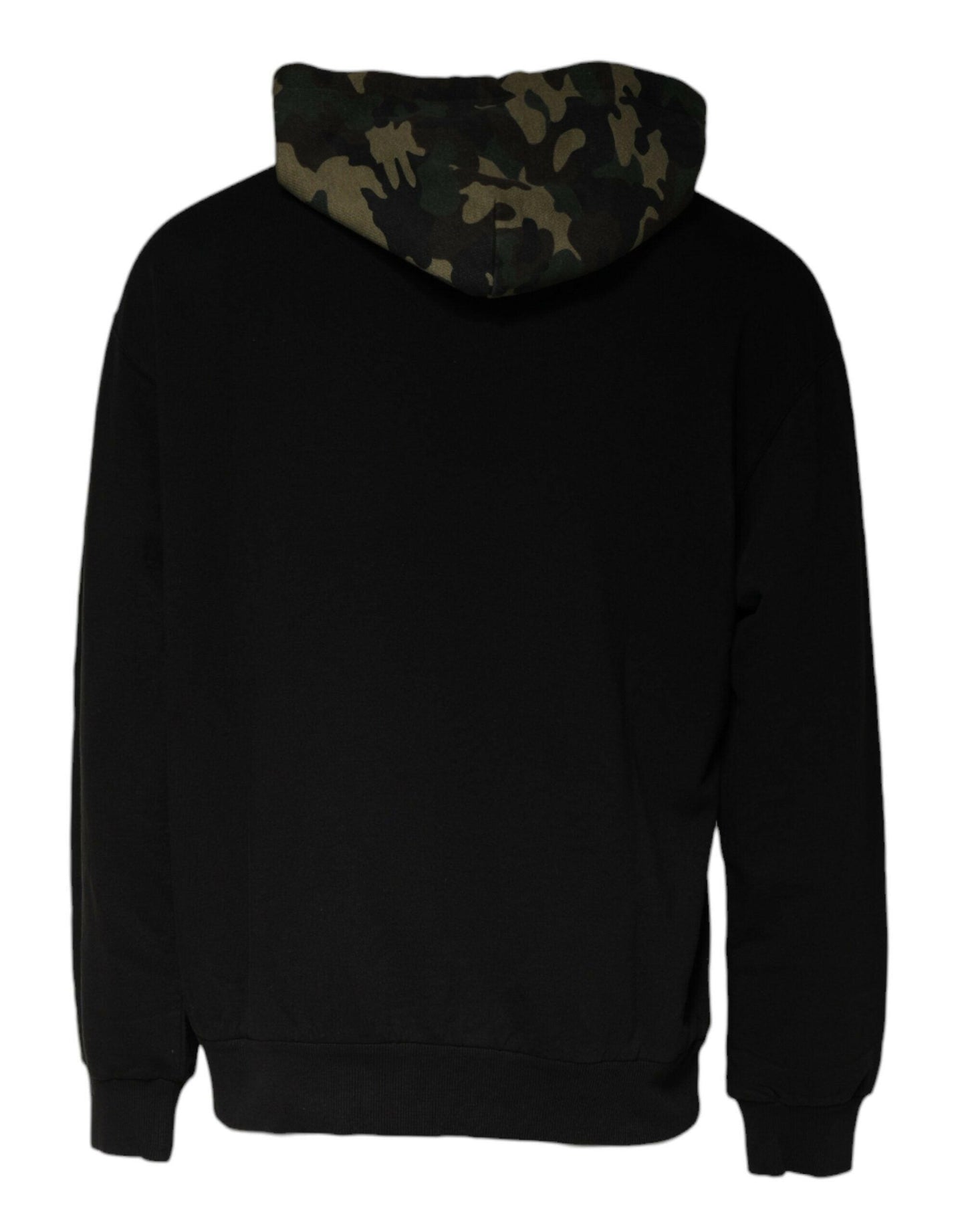 Dolce &amp; Gabbana Schwarzer Camouflage-Kapuzenpullover