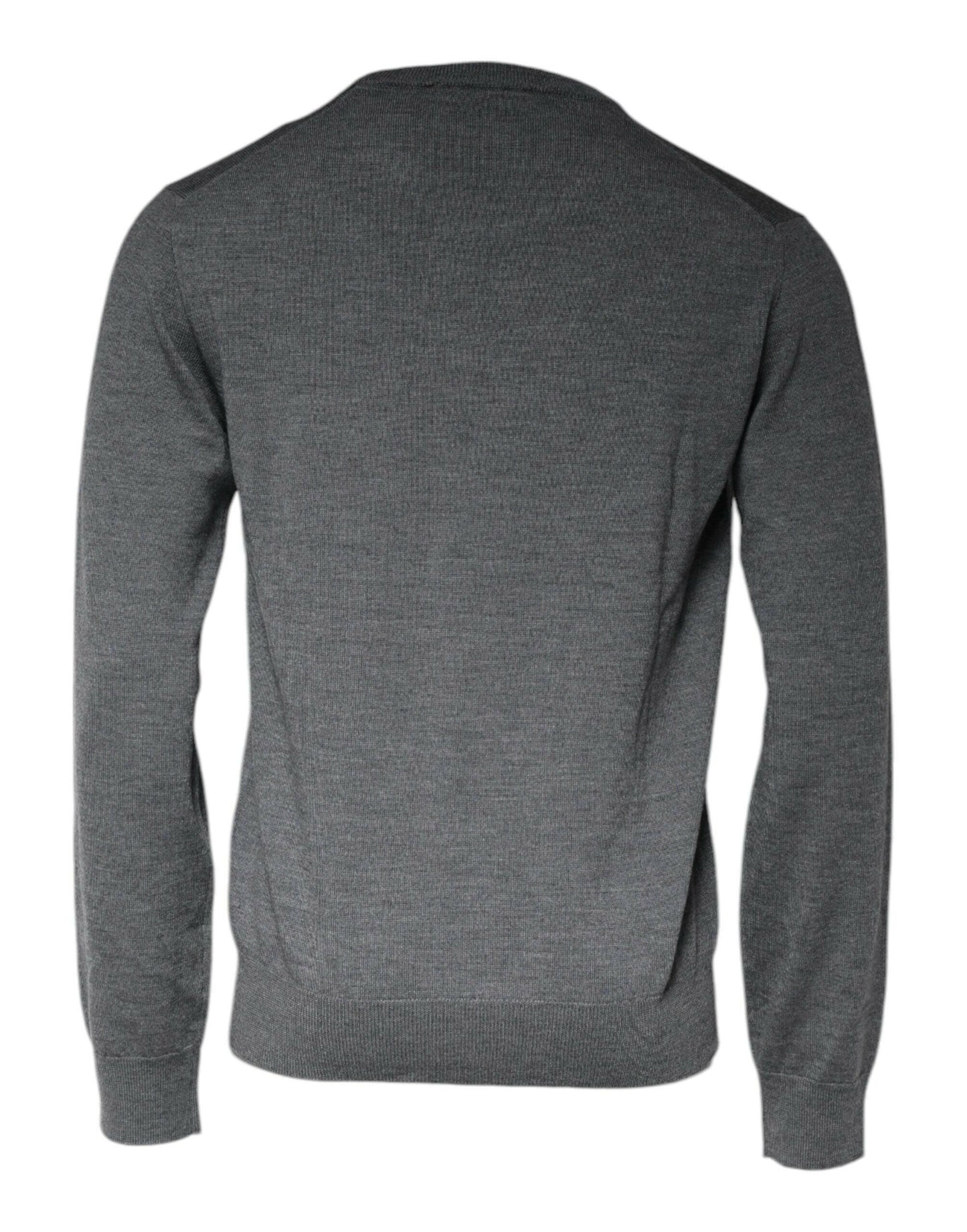 Pull ras du cou en laine gris foncé Dolce &amp; Gabbana