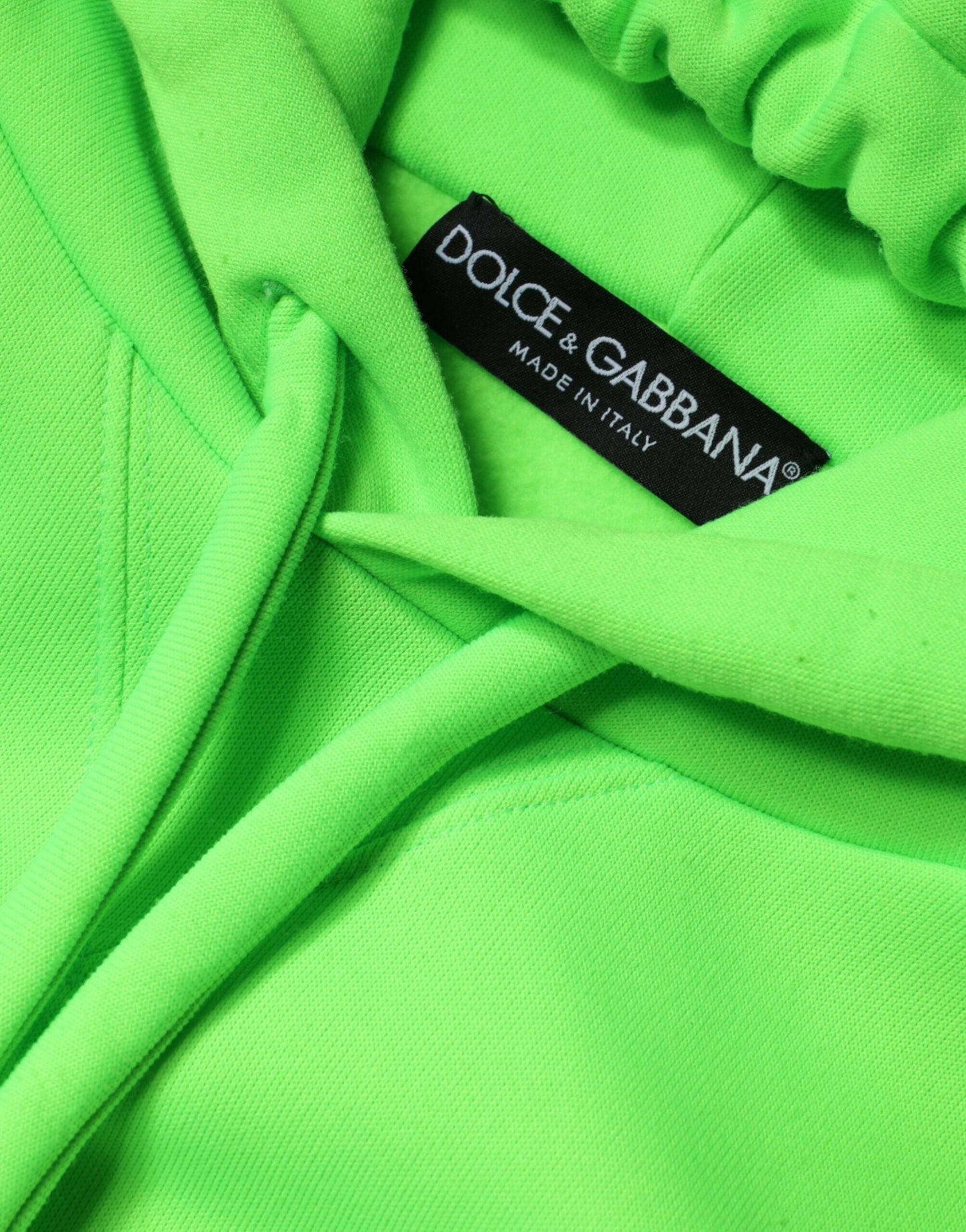 Dolce &amp; Gabbana Grün Logo Kapuzenpullover Herren Sweatshirt Pullover