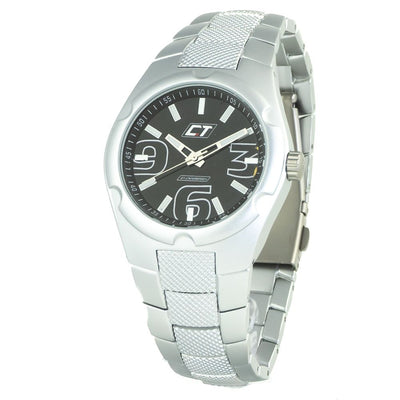 Chronotech Silver Stainless Steel Dress Watch