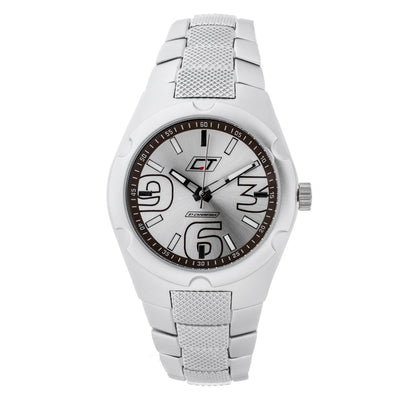 Chronotech Silver Stainless Steel Dress Watch
