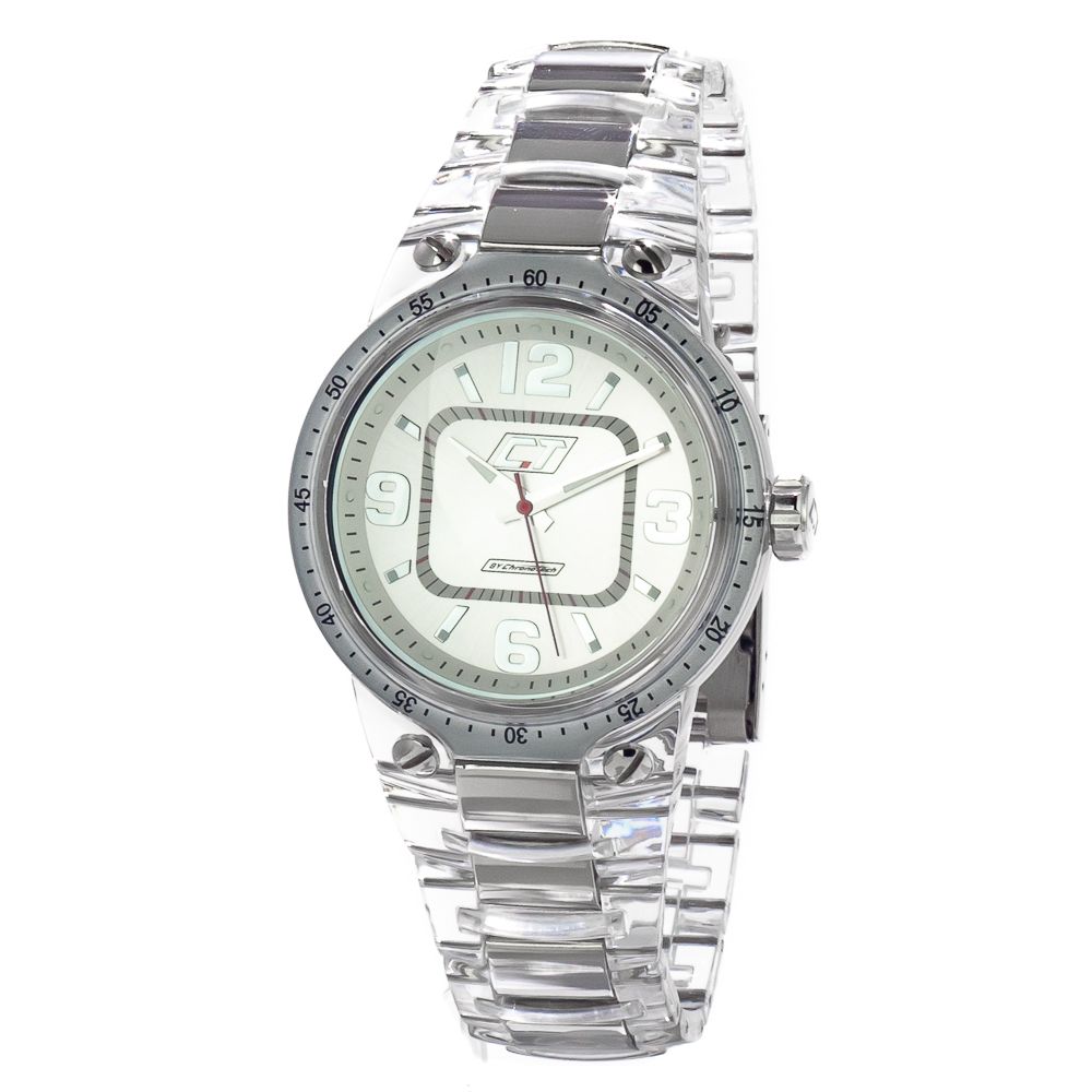 Chronotech Transparent Polycarbonate Dress Watch