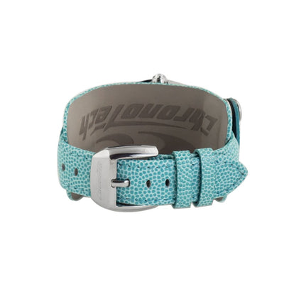 Chronotech Armbanduhr aus blauem Leder