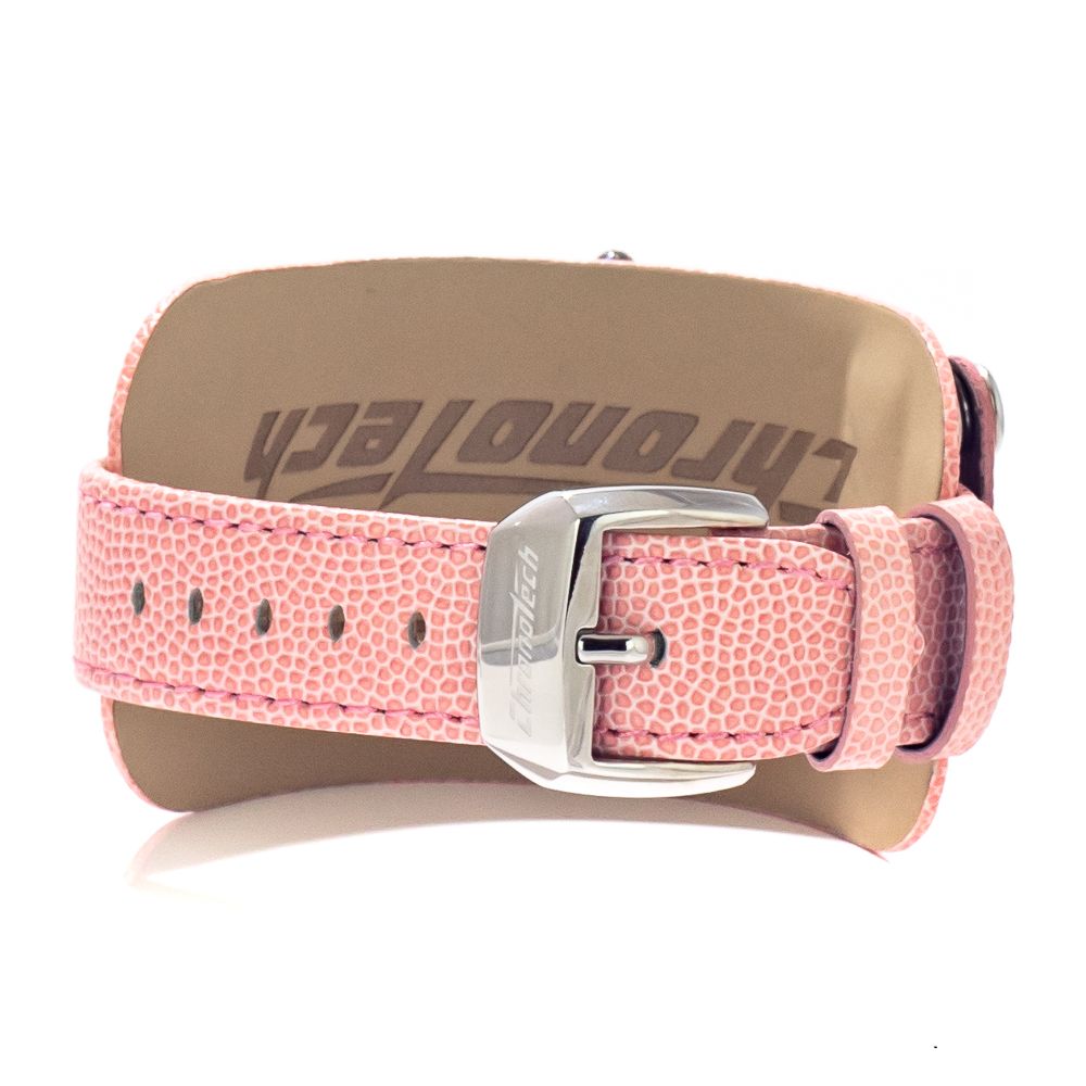 Chronotech Mehrfarbige Leder-Dresswatch