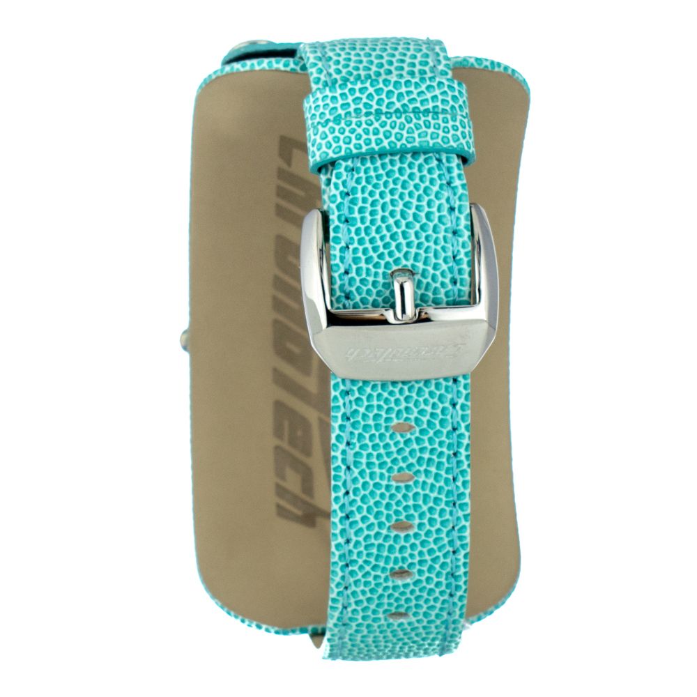 Chronotech Armbanduhr aus blauem Leder