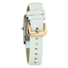 Chronotech White Leather Dress Watch
