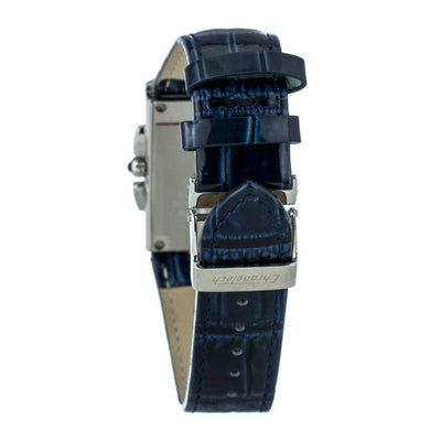 Chronotech Armbanduhr aus blauem Leder
