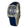 Chronotech Armbanduhr aus blauem Leder