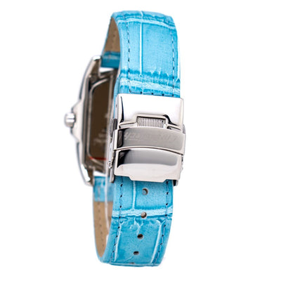 Chronotech Armbanduhr aus blauem Leder