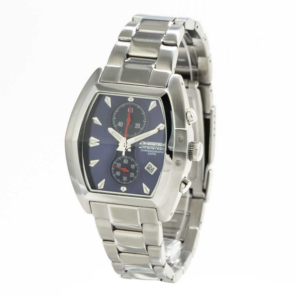 Chronotech Silver Stainless Steel Bracelet Watch